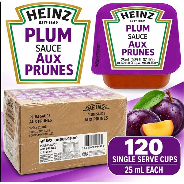Heinz Plum Sauce 120 Pack 25mL Portions