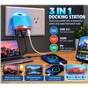 Image 1 : TreasLin Switch Power Dock Blue 4K Docking Hub