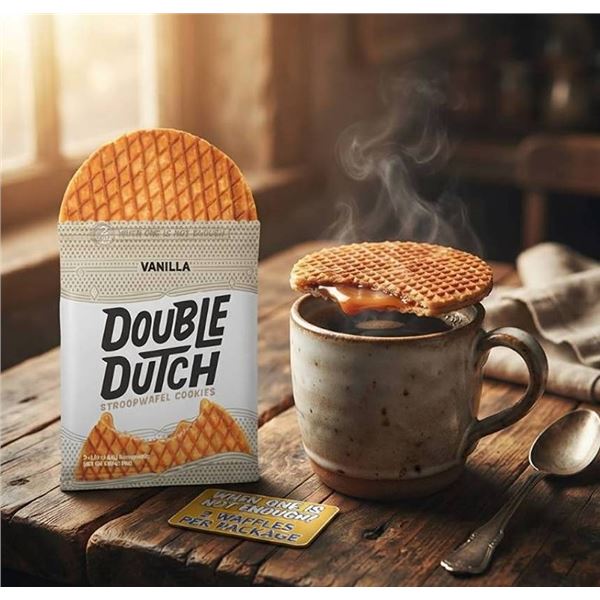Double Dutch Vanilla Stroopwafel Cookies 16ct x 32g