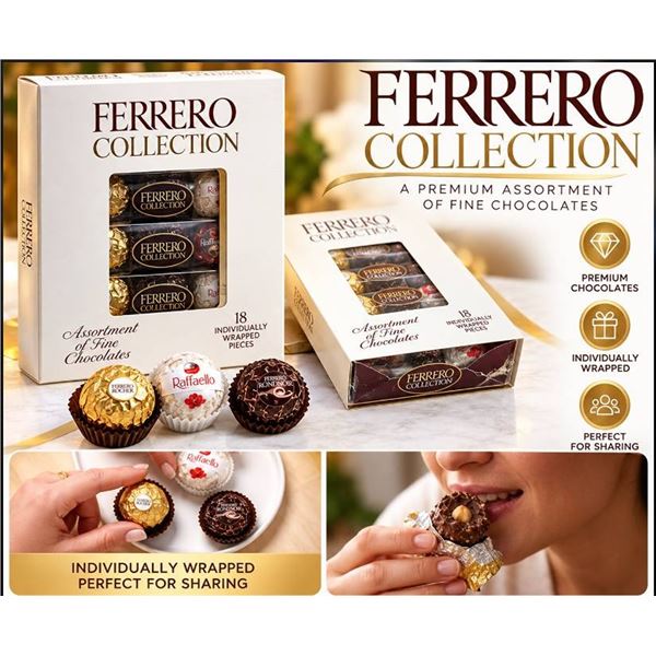 Ferrero Collection De Luxe 384g Assorted Chocolates (12x32g)