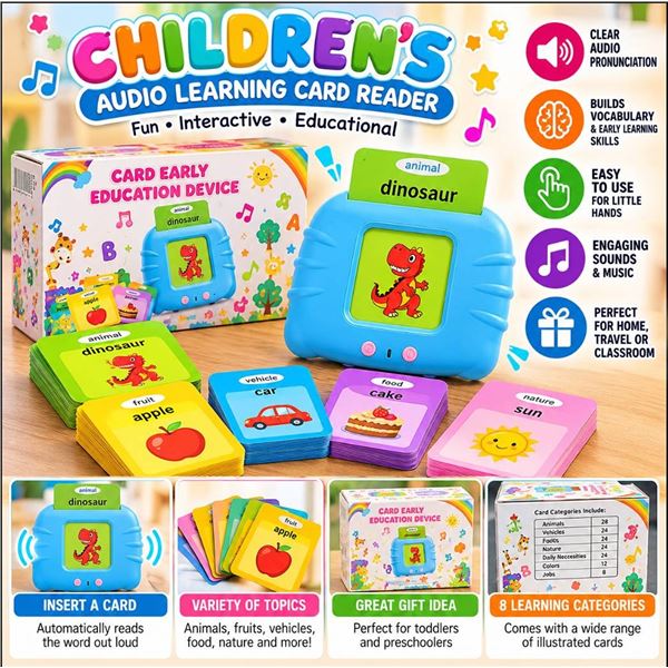 Card Early Education Device With Cards