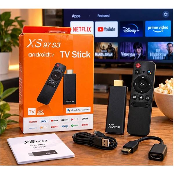 XS97 S3 Android TV Stick 4K with Remote