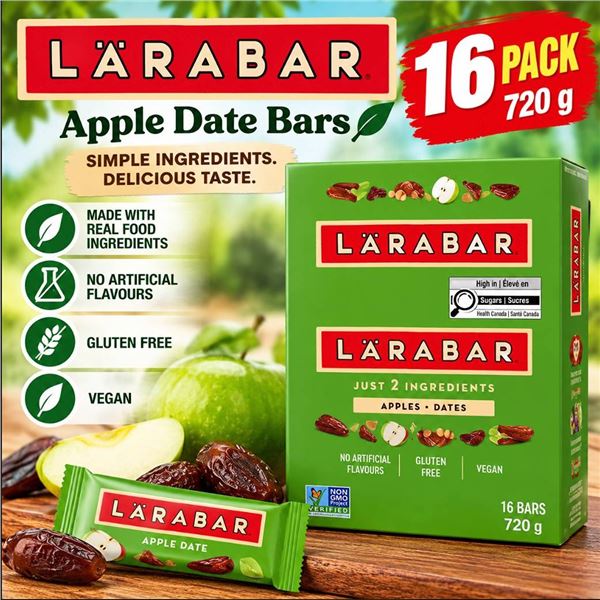 LÃ„RABAR Apple Date Bars 16 Pack 720g
