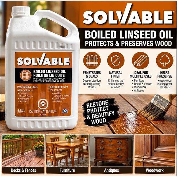 Solvable Boiled Linseed Oil 3.78L Jug