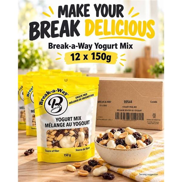 Break-a-Way Yogurt Mix 12x150g Bags