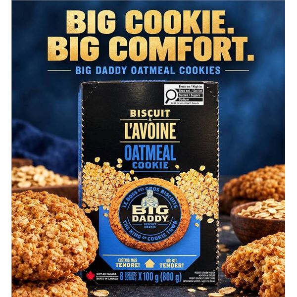 Big Daddy Oatmeal Cookie 8x100g Box