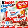 Image 1 : Kinder Chocolate Bars 12 Pack 42g