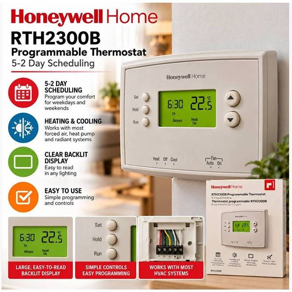 Honeywell RTH2300B Programmable Thermostat