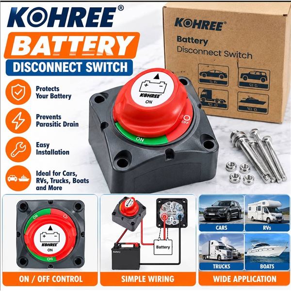 Kohree HY1620 Battery Disconnect Switch Kit
