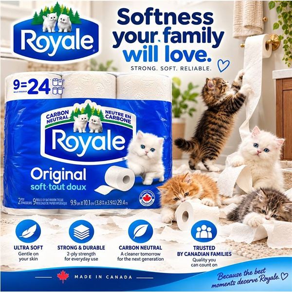 Royale Original Bathroom Tissue 9 Rolls