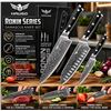 Image 1 : Haugo Ronin Series Damascus Knife Set