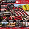 Image 1 : Powerbuilt Ratcheting Tie Down Set 4pc