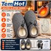 Image 1 : TemHot Heated Slipper Shoes Grey Polyester