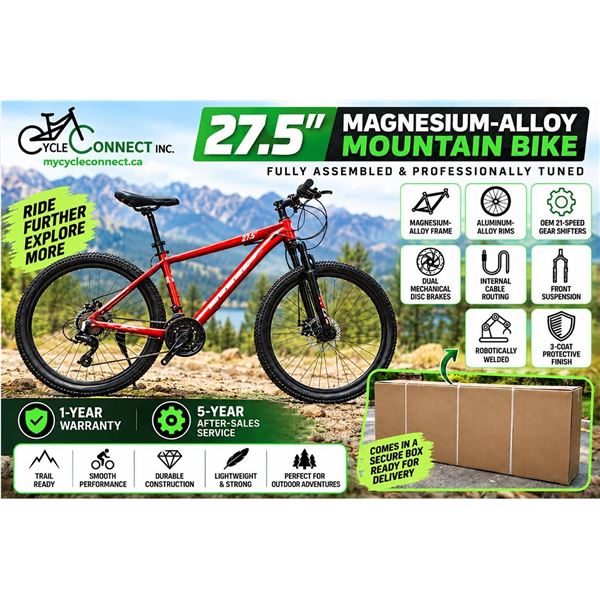 Cycle Connect 27.5" Magnesium Mountain Bike