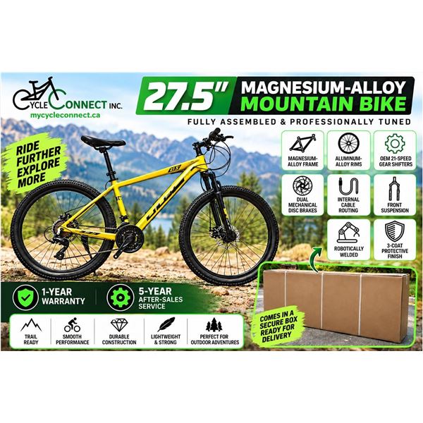 Cycle Connect 27.5" Magnesium-Alloy Mountain Bike