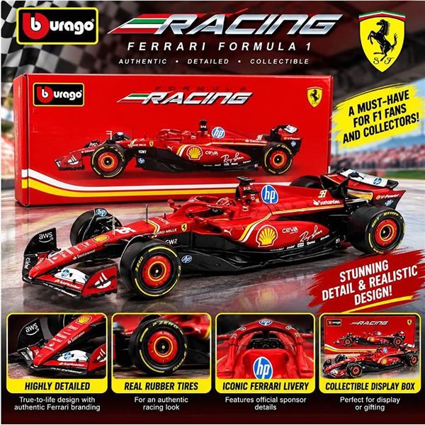 Bburago 1:18 Ferrari SF-24 Diecast Model Car