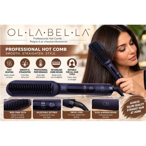 OLLABELLA Professional Hot Comb Styler