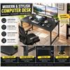 Image 1 : Cubicubi Computer Desk 55 Inch Black
