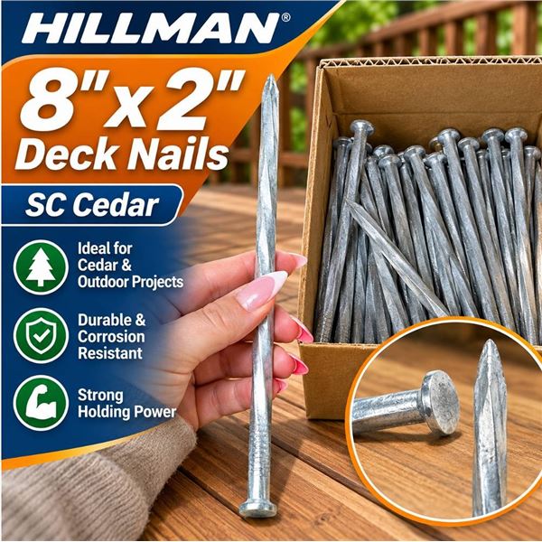 Hillman 8x2 Deck SC Cedar Nails