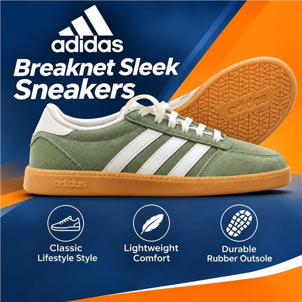 Adidas Breaknet Sleek Shoes US 9 Green White