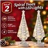 Image 1 : 2 Spiral Trees with LED Lights