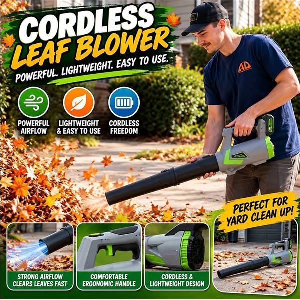 20V Cordless Lithium Ion Leaf Blower