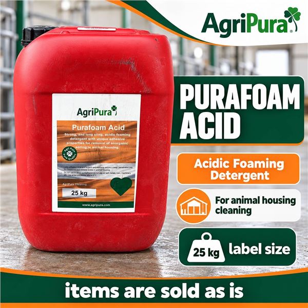 AgriPura Purafoam Acid 25kg Detergent