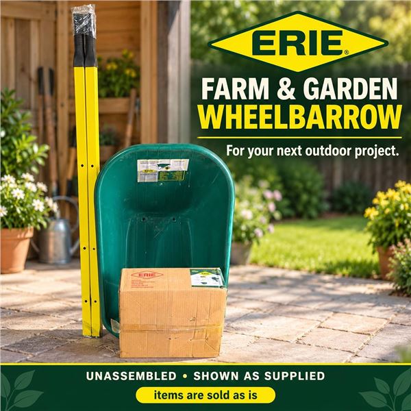 Mix&Match Erie Farm & Garden Wheelbarrow Kit 6 cu ft !HOLES MAY NOT LINE UP!