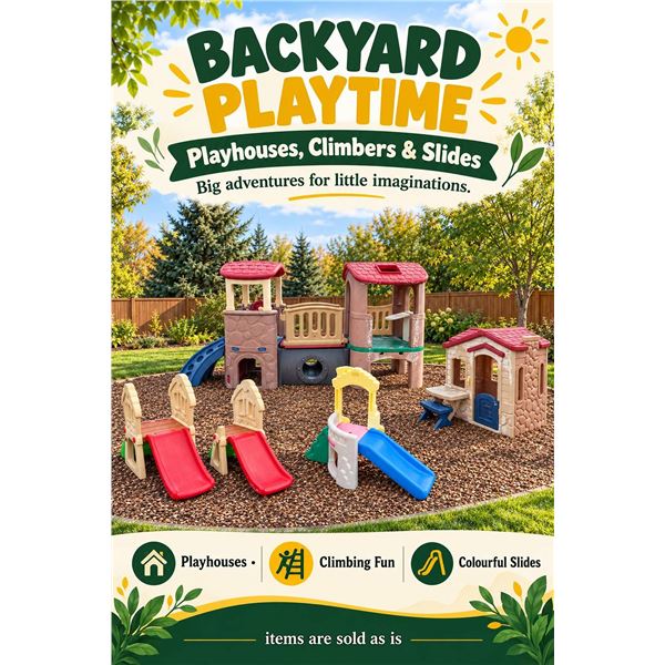 Lot of Assorted Kids Playhouse's