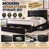 Image 1 : Yaheetech Queen Bed Frame With Storage