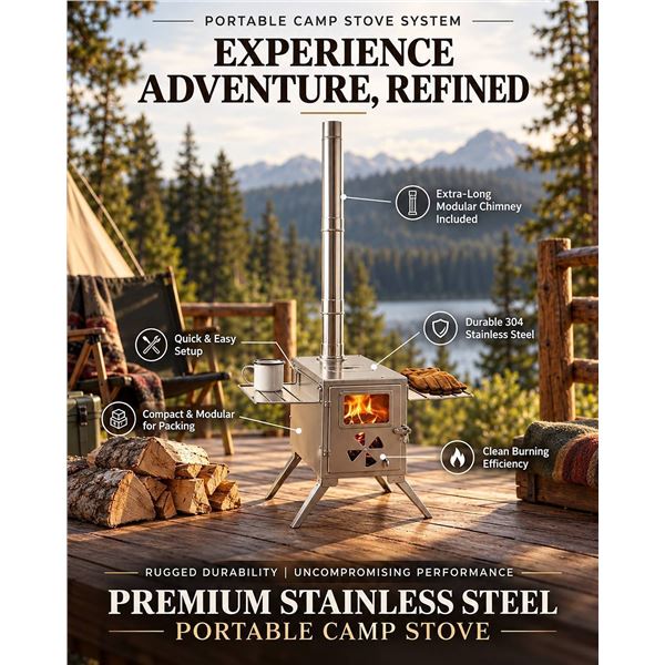 Stainless Steel Portable wood Burner Stove