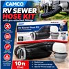 Image 1 : Camco 10 Ft RV Sewer Hose Kit With Fittings