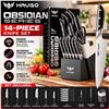 Image 1 : Haugo Obsidian Series 14-Piece Knife Set