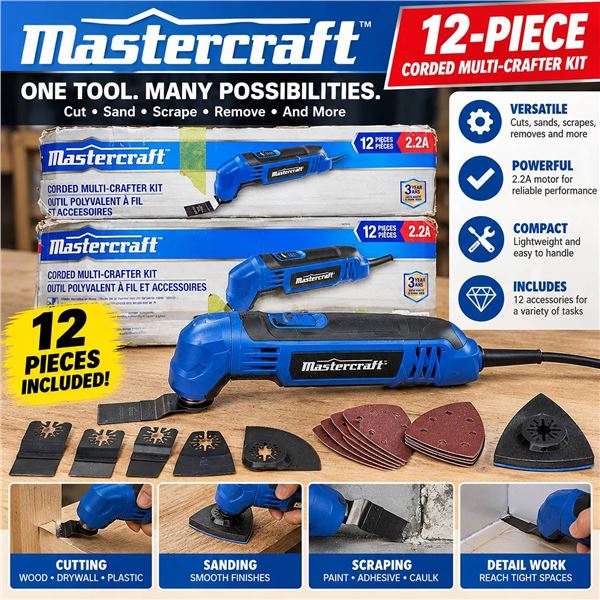 Mastercraft Corded Multi-Crafter Kit 12-Piece