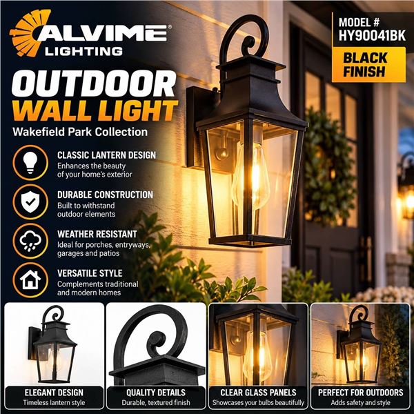 ALVIME Outdoor Wall Light Wakefield Park