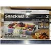 Image 2 : SnackleBox Set Of 2 With Bamboo Lids