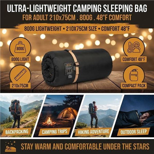 Besteam SA-77 Adult Sleeping Bag 800g 48F