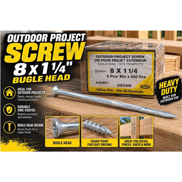 Outdoor Project Screw 8x1 1/4"