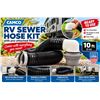 Image 1 : Camco RV Sewer Hose Kit 10ft with Fittings
