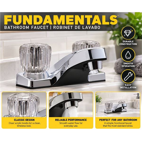 Fundamentals Non-Metallic Bathroom Faucet