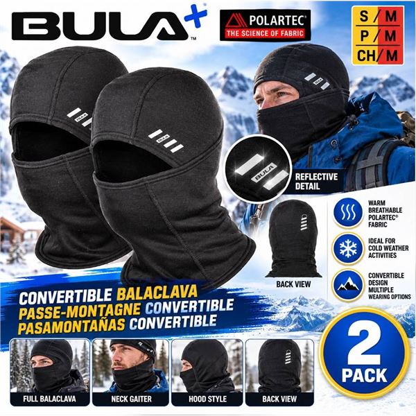 Bula Polartec Convertible Balaclava 2 Pack