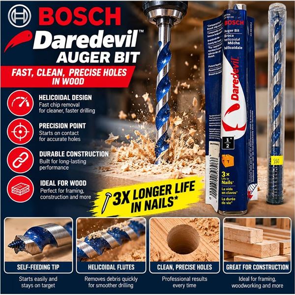 Bosch Daredevil 1/2" x 17" Drill Bit