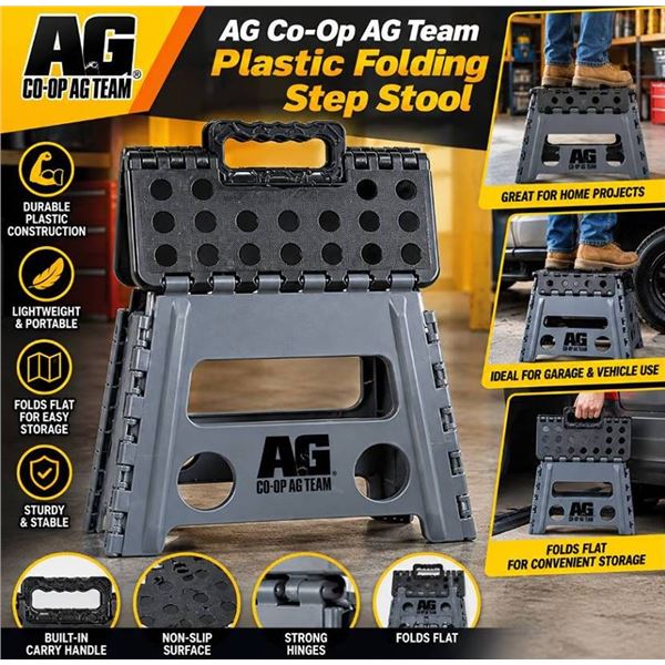 CO-OP AG TEAM Folding Step Stool Black