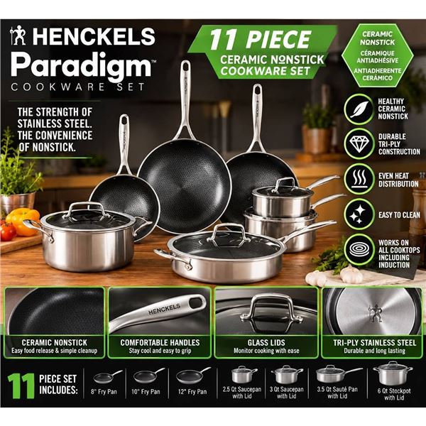 Henckels Paradigm 11-Piece Cookware Set