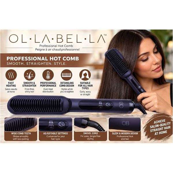 OLLABELLA Professional Hot Comb Styler
