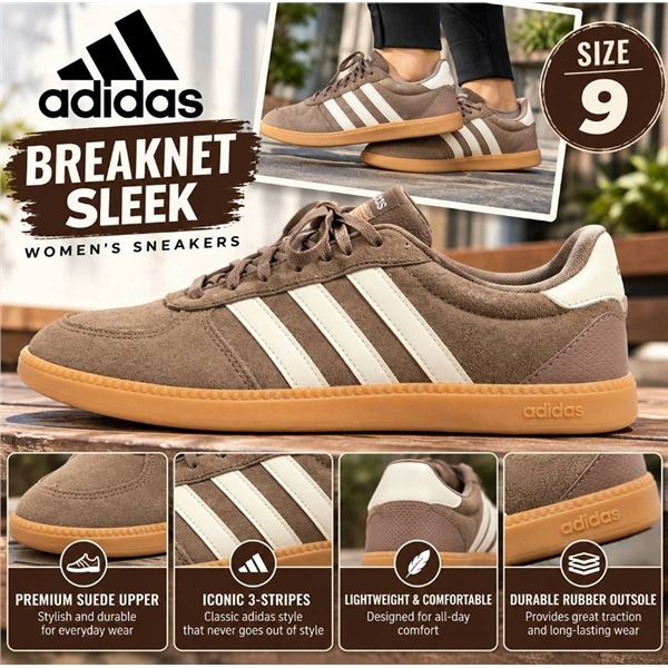 Adidas Breaknet Sleek Brown US 9 Sneakers