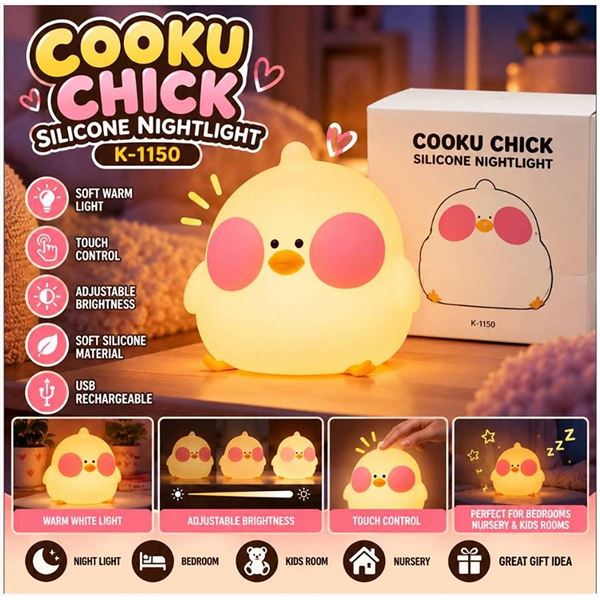 Cooku Chick Silicone Nightlights Lot of 2
