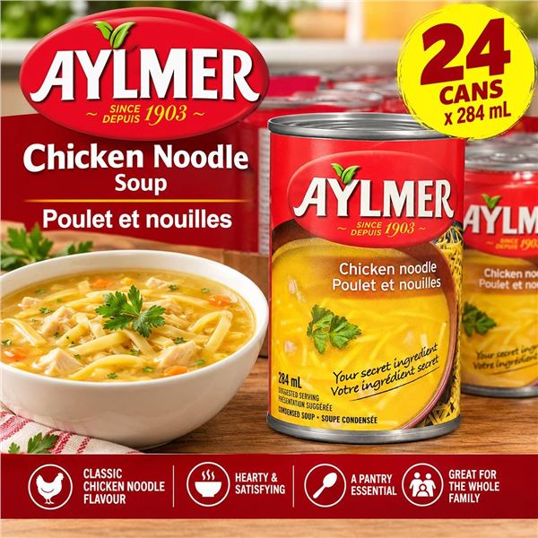 Aylmer Chicken Noodle Soup 24x284ml