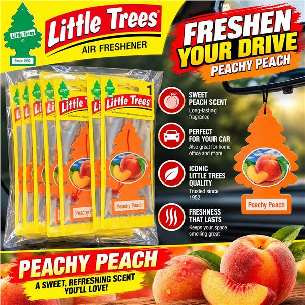 Little Trees Peachy Peach Air Fresheners