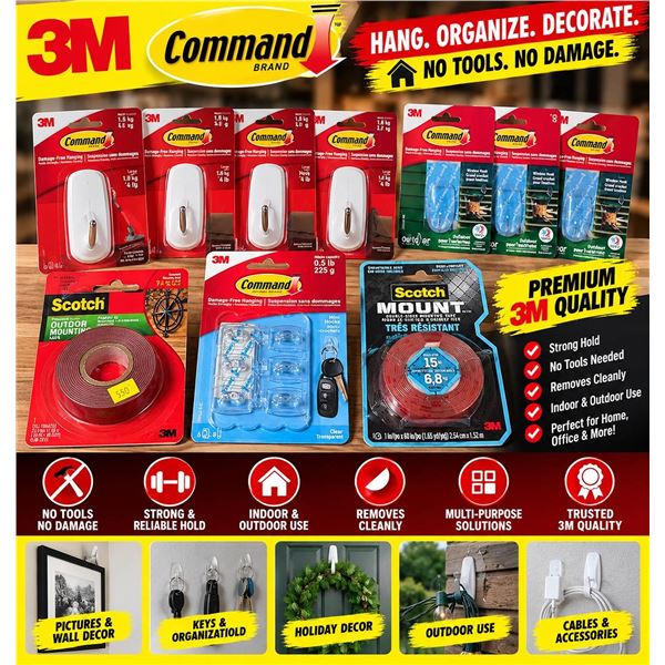 3M Command Hooks And Scotch Tape Lot